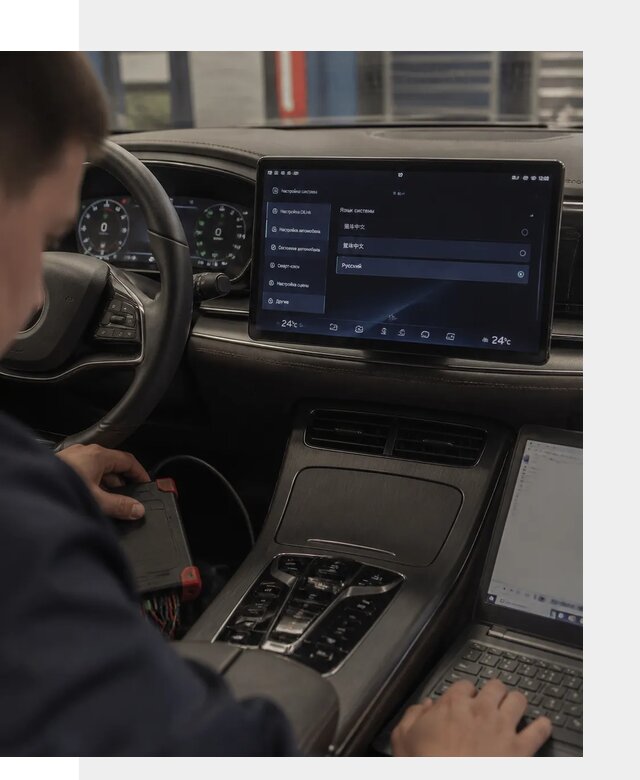 Русификация автомобиля BYD HAN для эксплуатации в Волжском
